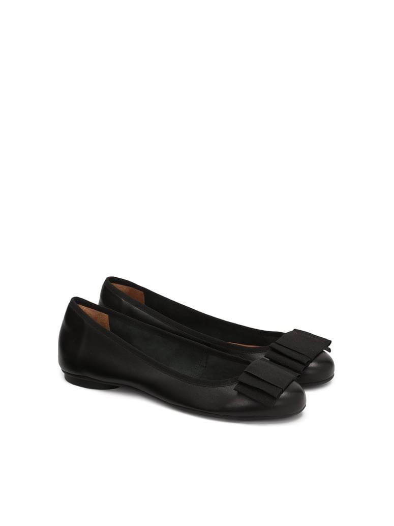 Kazar-Schwarze-Damen-Ballerinas-mit-Textilschl