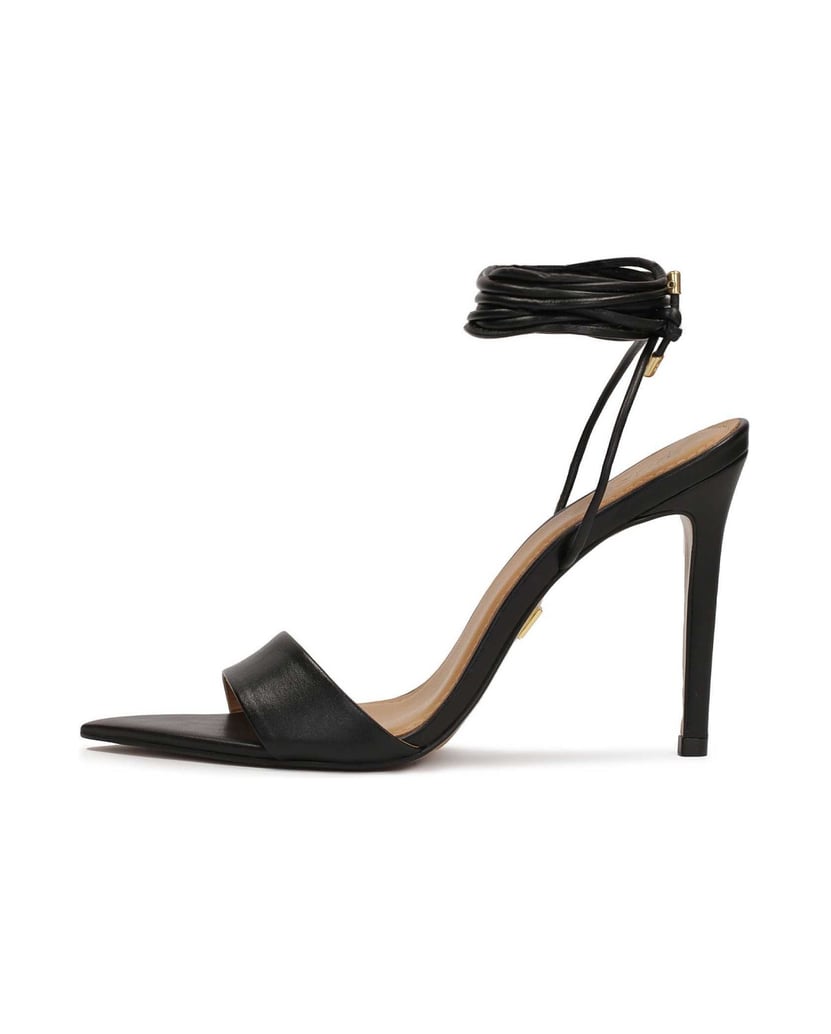 Kazar-Lace-up-sandals-with-pointy-toes-černá
