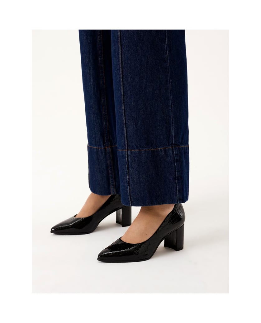 Kazar-Pumps-aus-geprägtem-Lackleder-schwarz