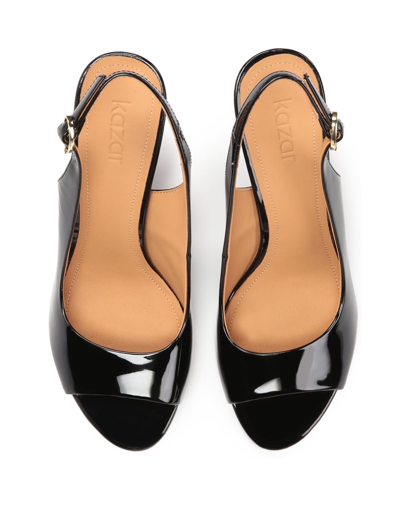 Kazar-Black-patent-leathered-sandals-with-a-covered-upper-černá