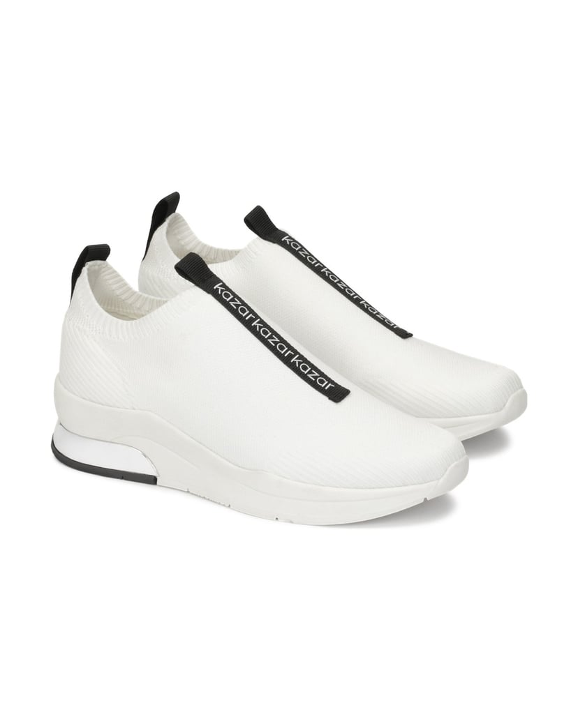 Kazar-White-slip-on-sneakers-in-fabric-bílá