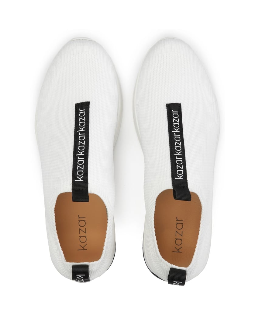 Kazar-White-slip-on-sneakers-in-fabric-bílá