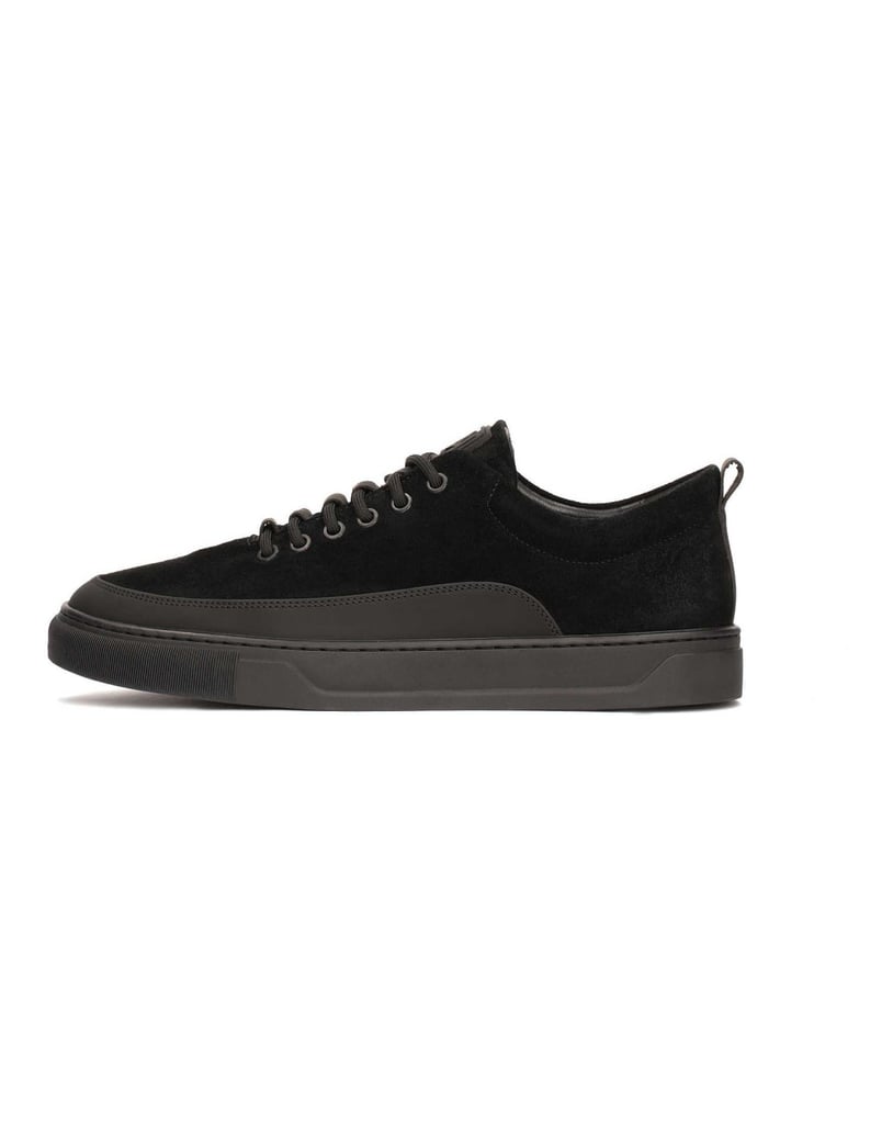 Kazar-Herren-Sneaker-aus-kombinierten-Material-schwarz