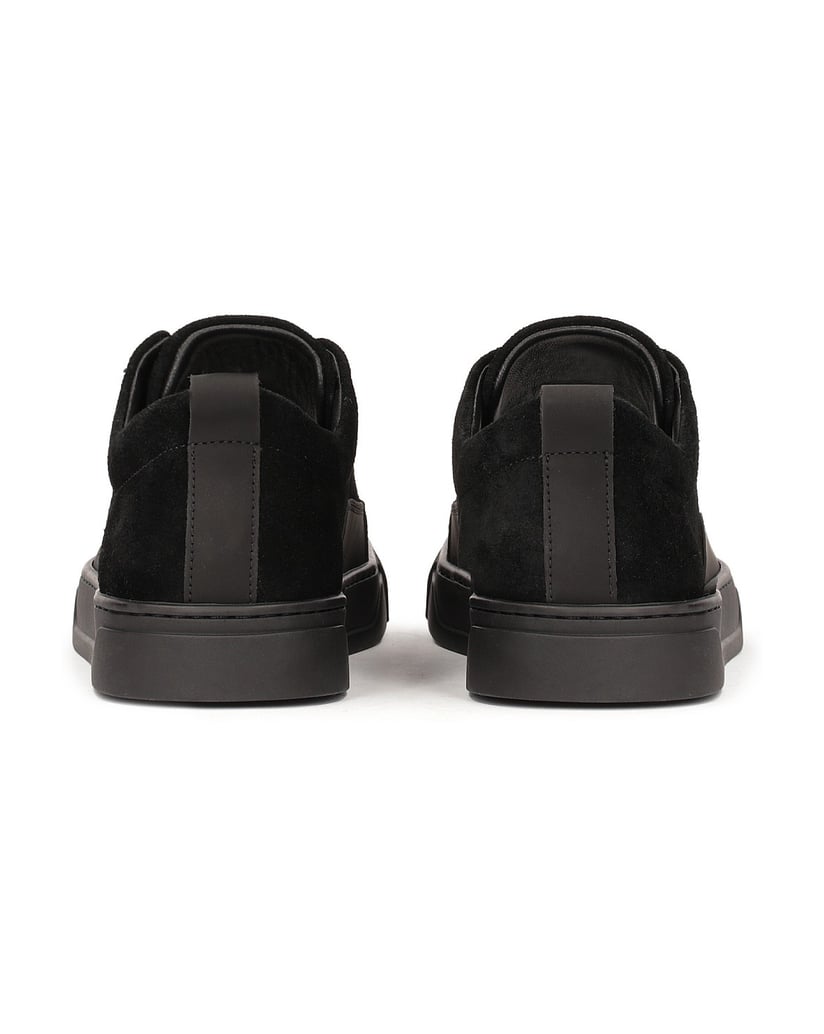 Kazar-Herren-Sneaker-aus-kombinierten-Material-schwarz