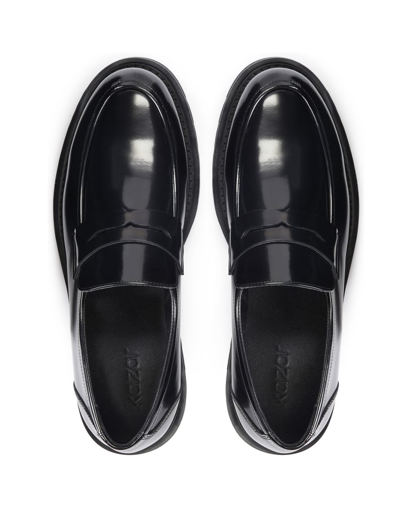 Kazar-Schwarze-Herren-Slipper-mit-dicker-Sohle-schwarz