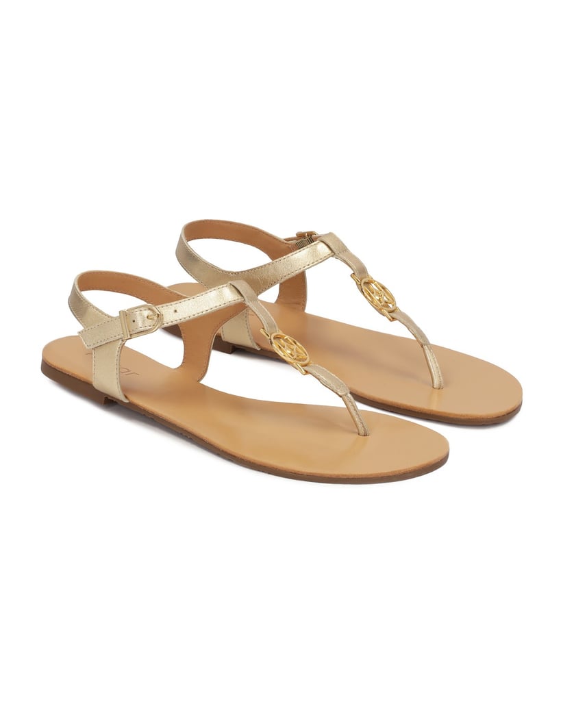 Kazar-Flat-sandals-in-golden-leather-zlatá