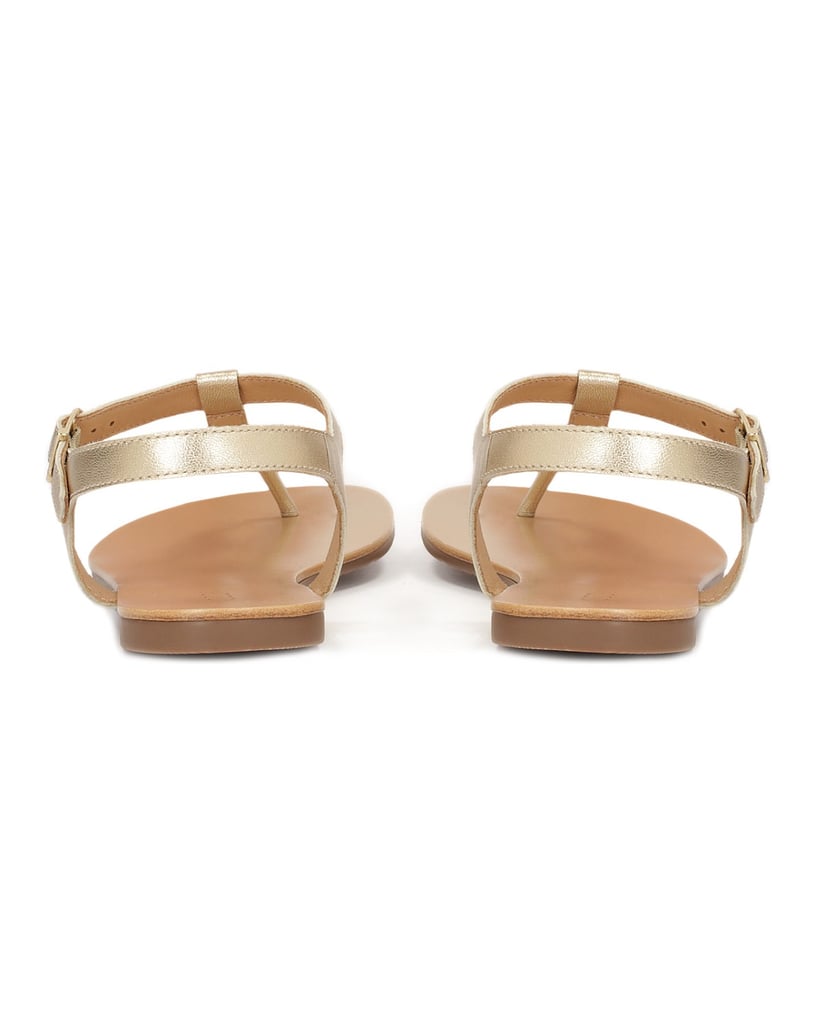 Kazar-Flat-sandals-in-golden-leather-zlatá