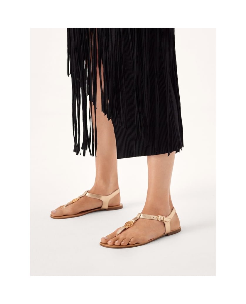 Kazar-Flat-sandals-in-golden-leather-zlatá