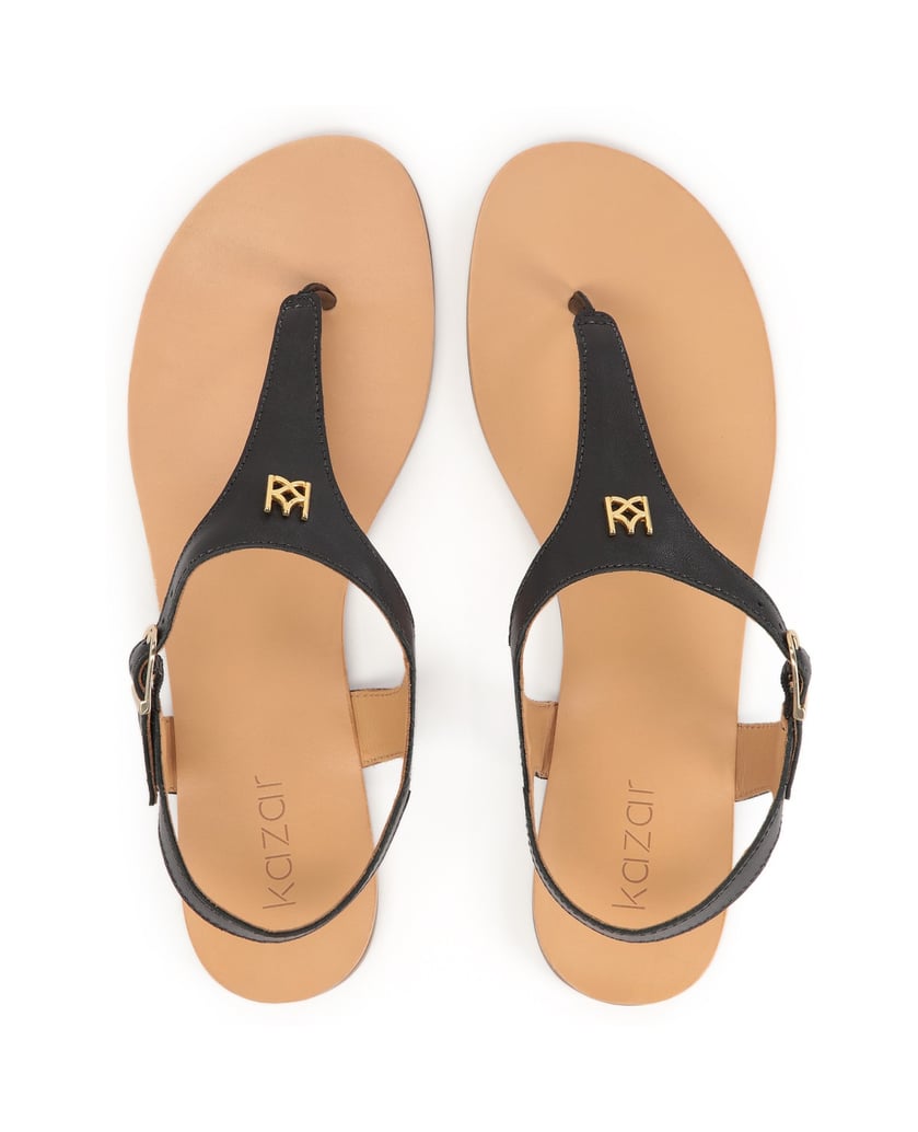 Kazar-Black-leather-sandals-čierna
