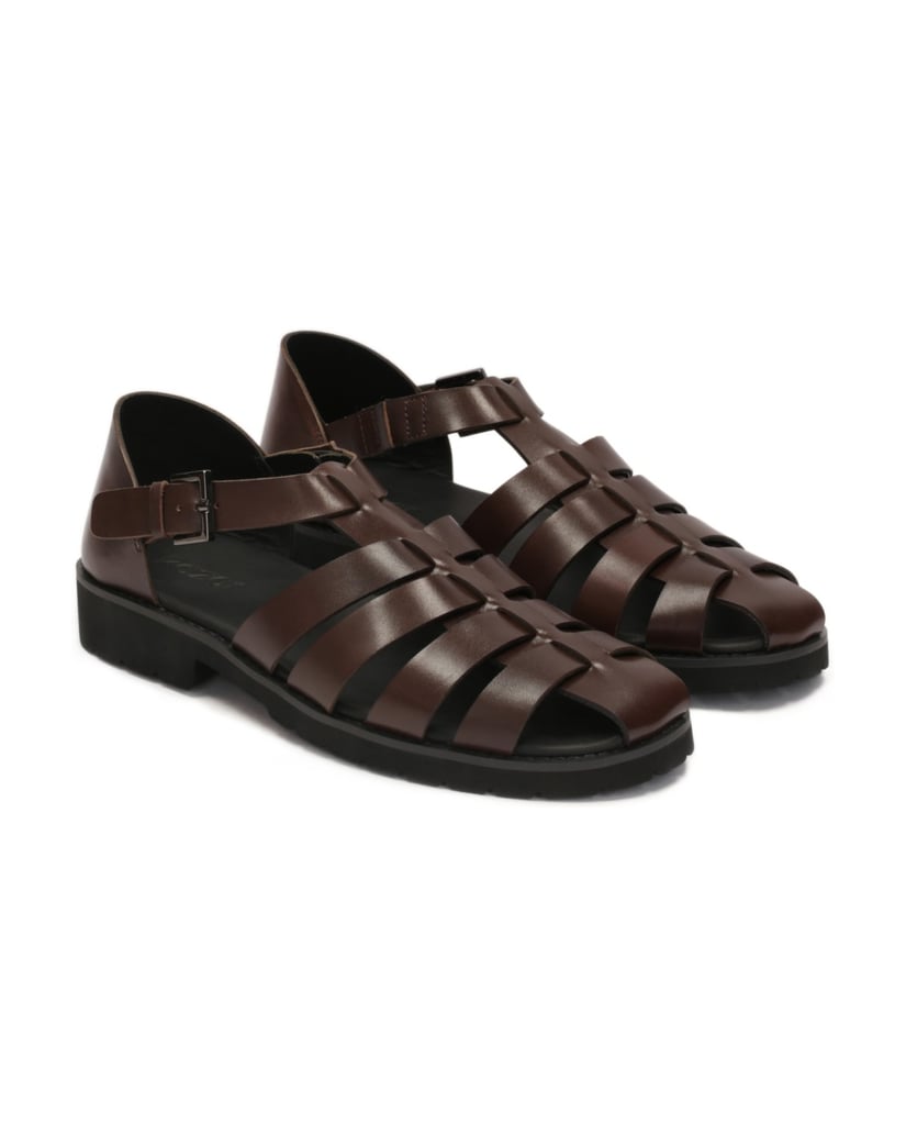 Kazar-Herren-Sandalen-aus-braunem-Leder