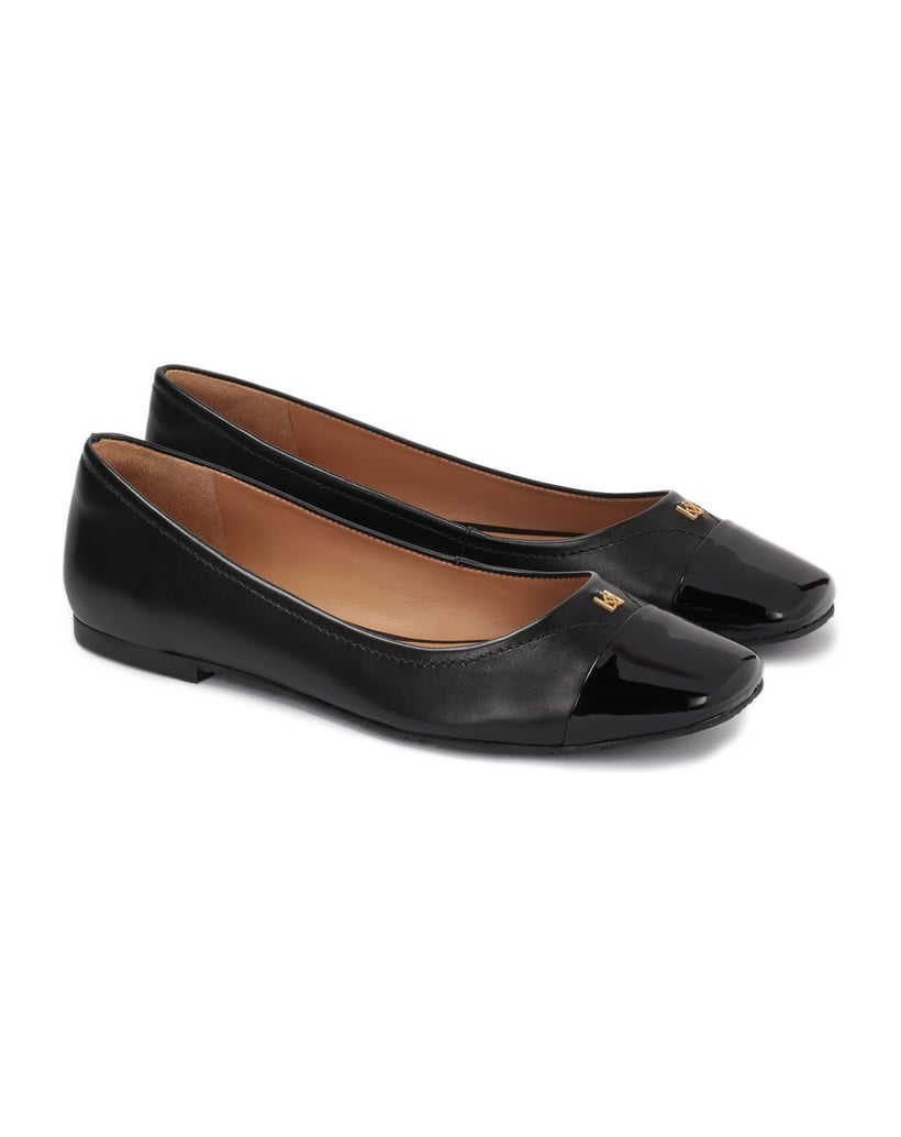 Kazar-Ballerinas-aus-Leder-mit-abgeschrägter-S