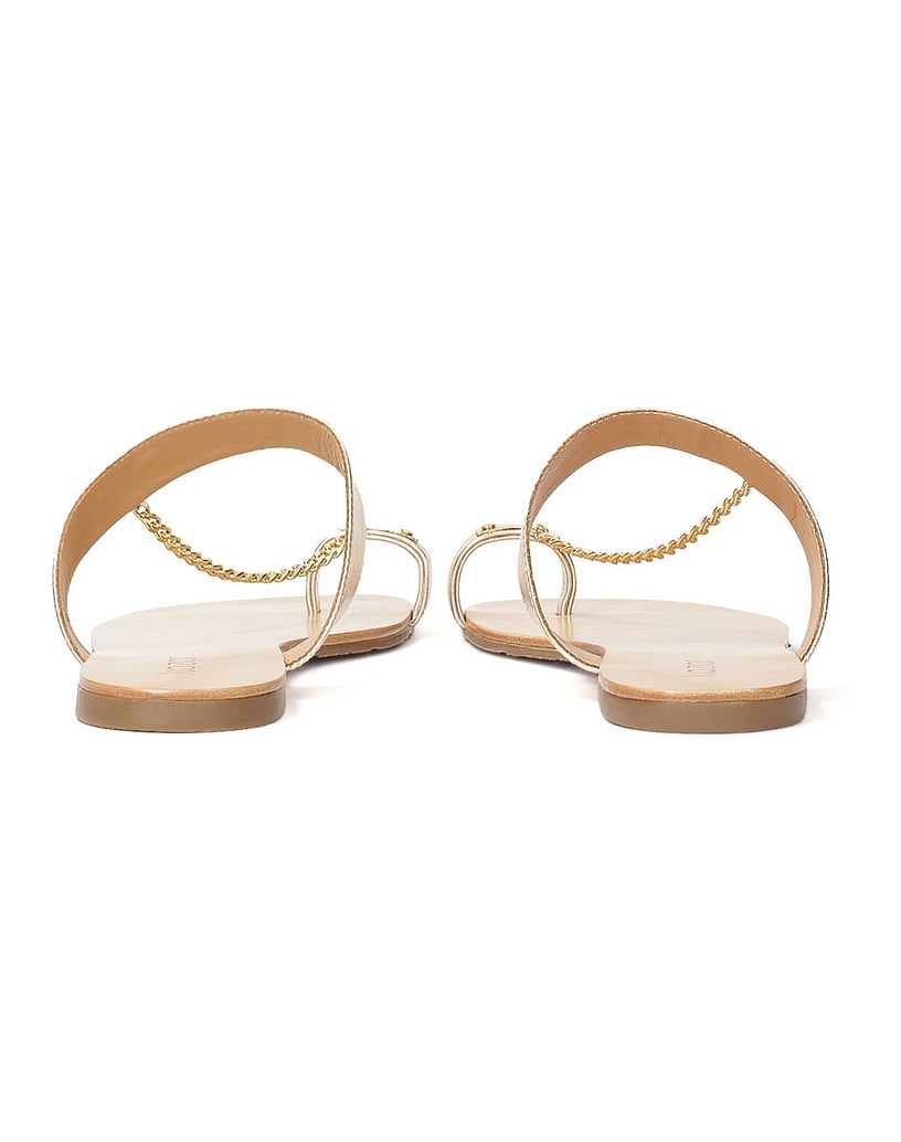 Kazar-Gold-slides-on-a-flat-sole-zlatá