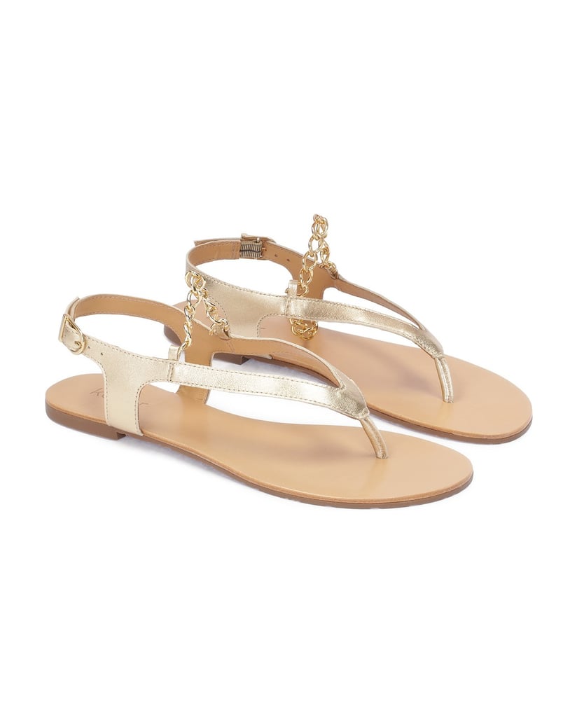 Kazar-Golden-sandals-made-of-grain-leather-zlatá