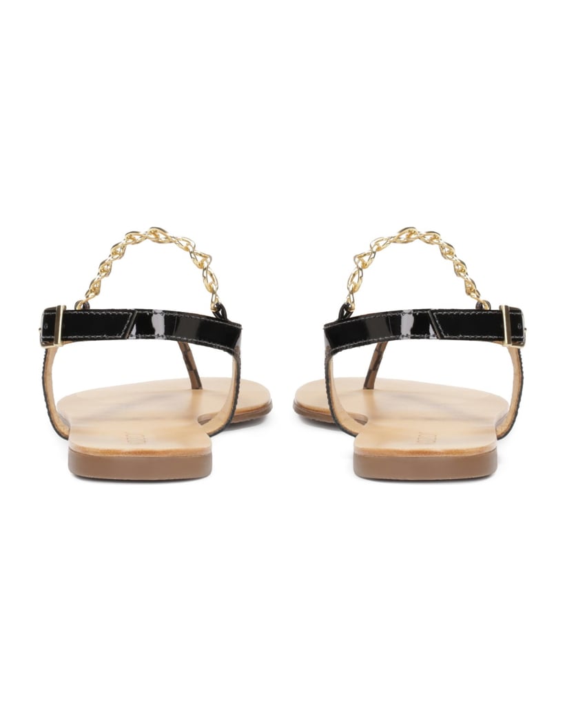 Kazar-Cute-sandals-on-comfortable-flat-soles-čierna