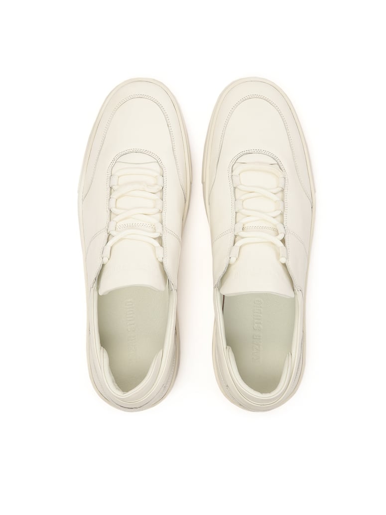 Kazar-Studio-Weiße-Herren-Sneakers-zum-Schnüren