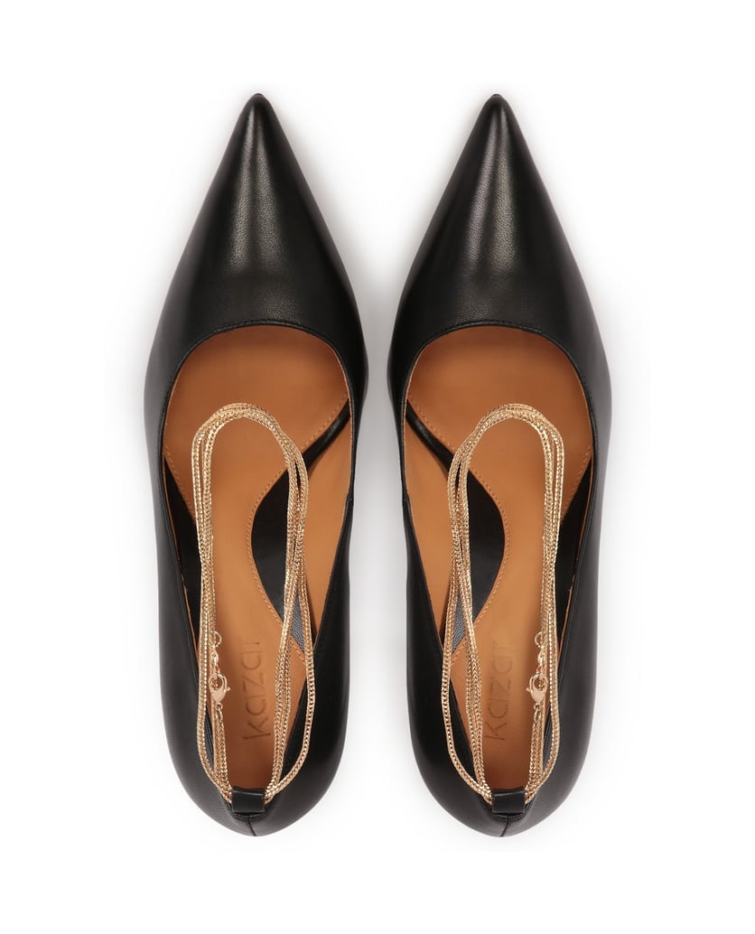 Kazar-Black-pumps-with-an-ankle-chain-detail