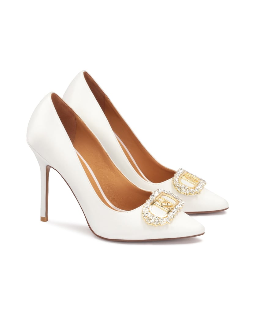 Kazar-Weiße-Hochzeitspumps-mit-funkelnder-Zirk