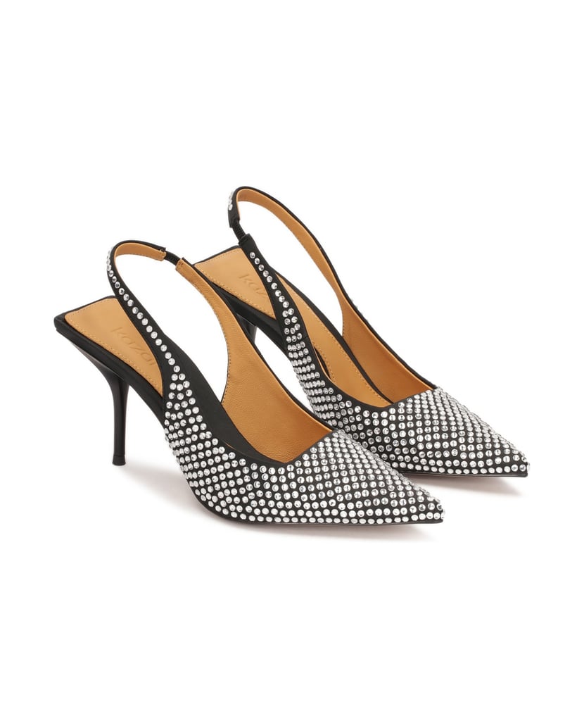 Kazar-Slingback-Pumps-mit-silbernen-Kristallen