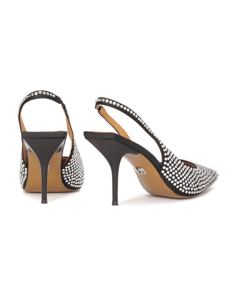 Kazar-Slingback-Pumps-mit-silbernen-Kristallen