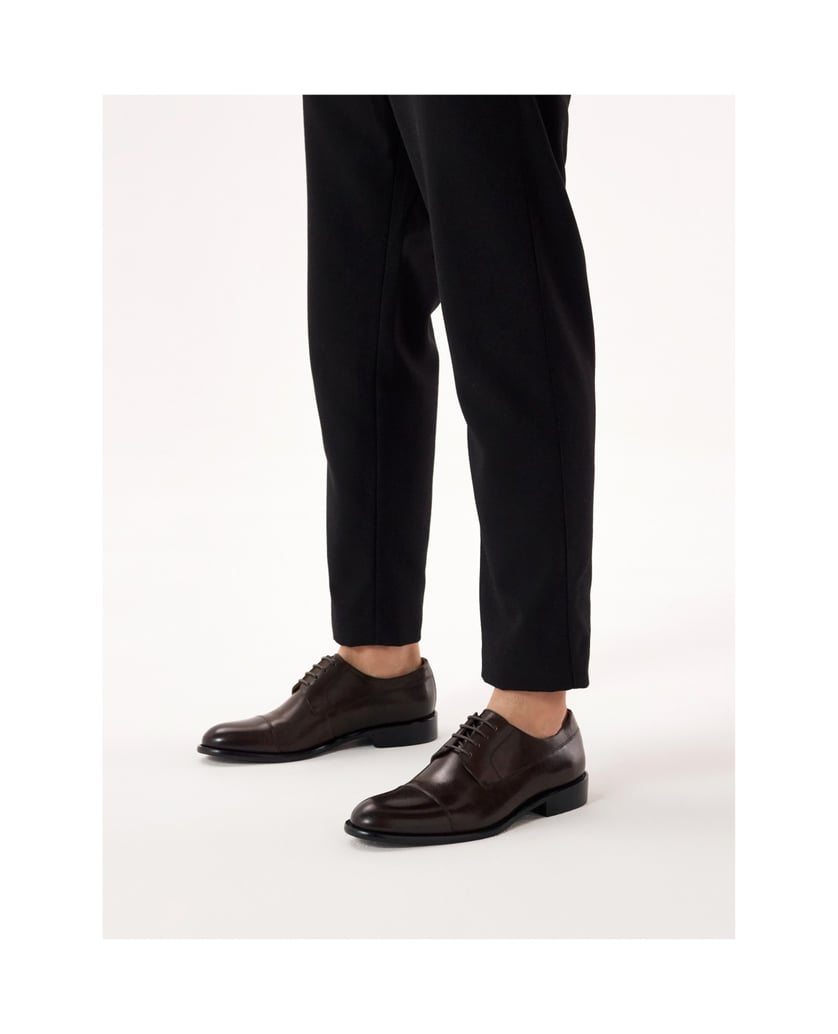 Kazar-Braune-Derby-Schuhe-mit-Kappe-für-Herren