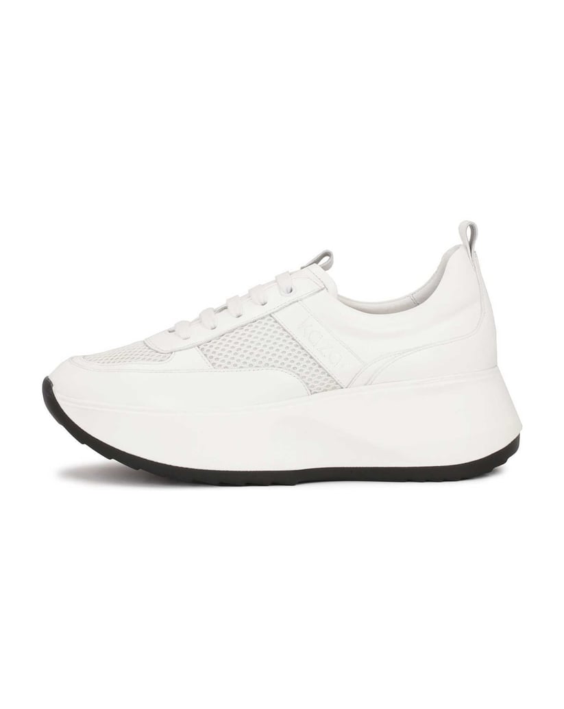 Kazar-Weiße-Turnschuhe-mit-hoher-Sohle