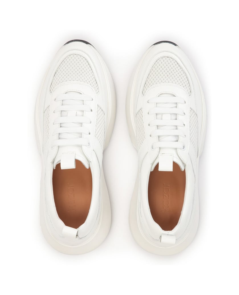 Kazar-Weiße-Turnschuhe-mit-hoher-Sohle