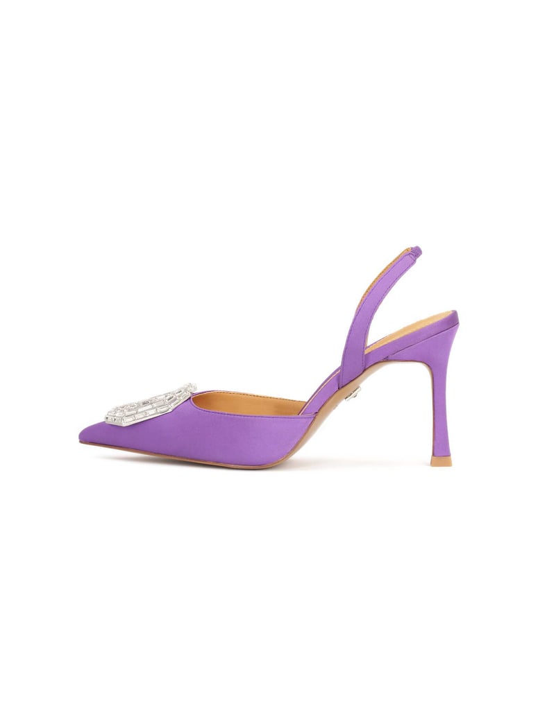 Kazar-Lila-Slingback-Pumps-aus-Stoff