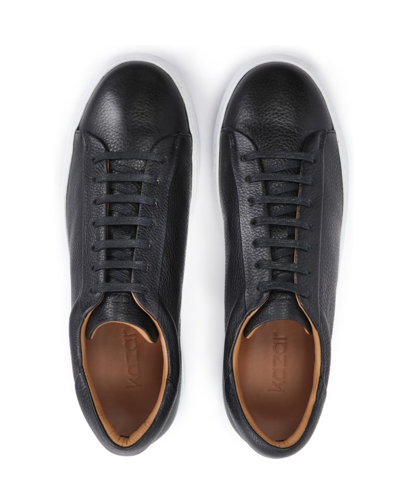 Kazar-Klassische-schwarze-Turnschuhe-aus-echte