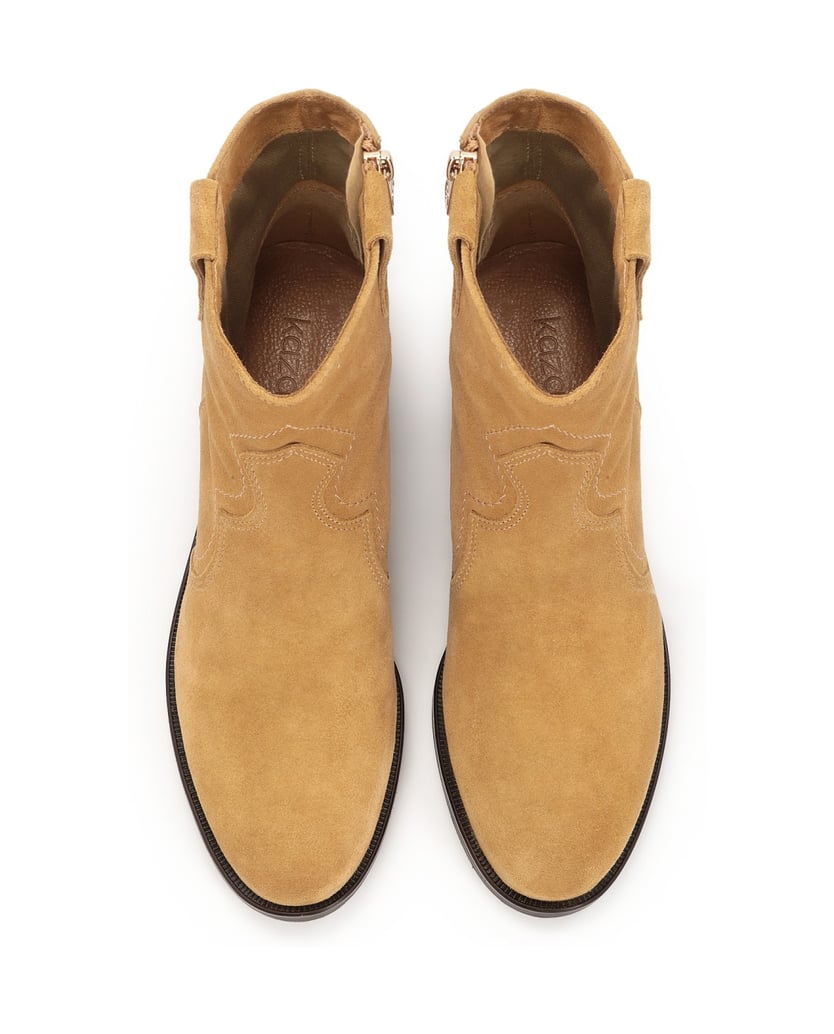 Kazar-Cowboy-Stiefel-aus-Wildleder-in-brauner