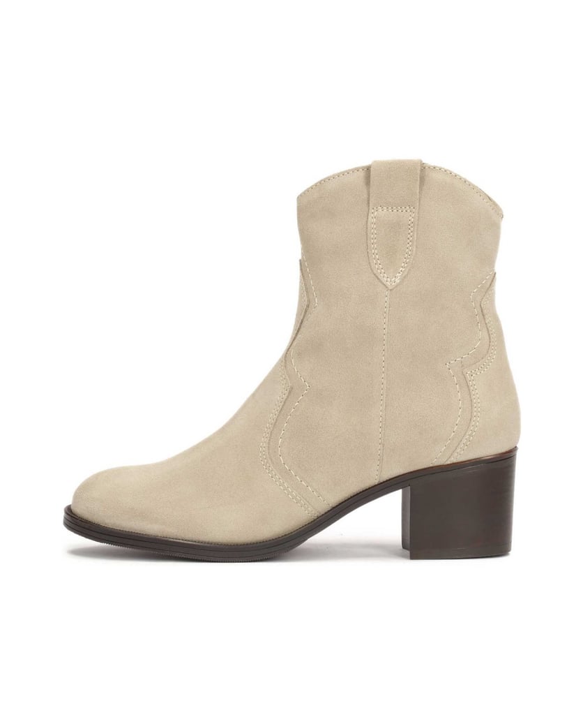 Kazar-Zeitlose-Cowboystiefel-aus-Wildleder-beige