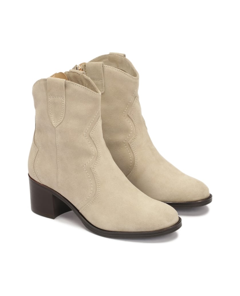 Kazar-Zeitlose-Cowboystiefel-aus-Wildleder-beige