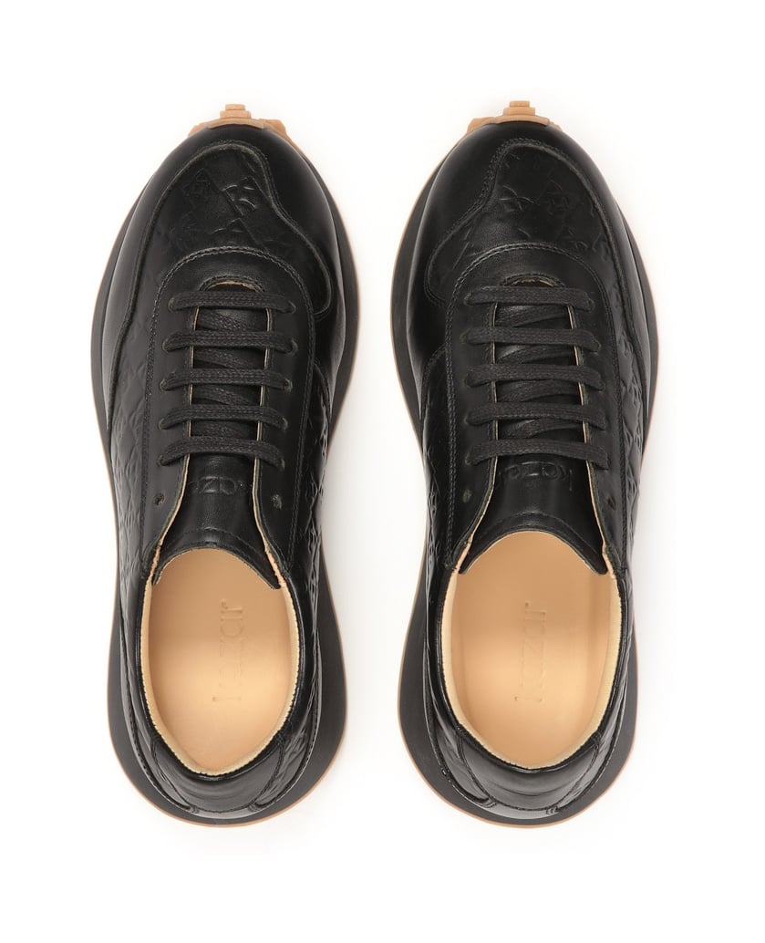 Kazar-Damen-Sneaker-aus-Leder-mit-Rillensohle