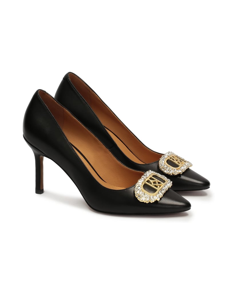 Kazar-Verzierte-Lederpumps-mit-Zirkonia