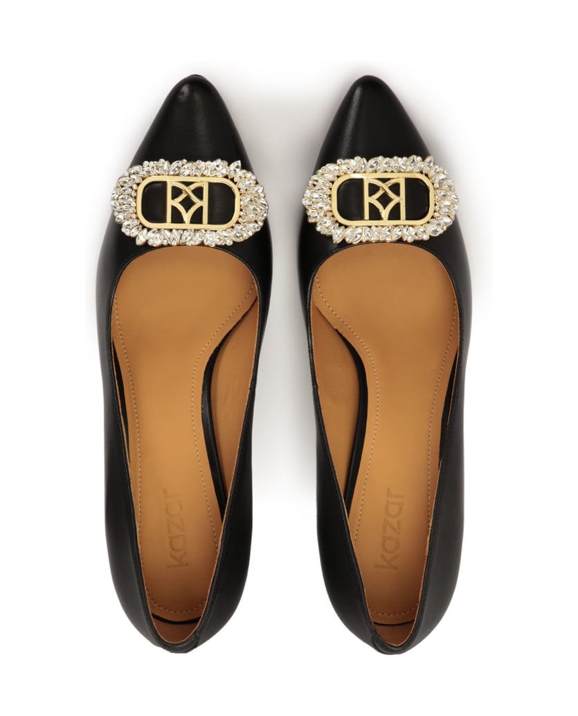 Kazar-Verzierte-Lederpumps-mit-Zirkonia
