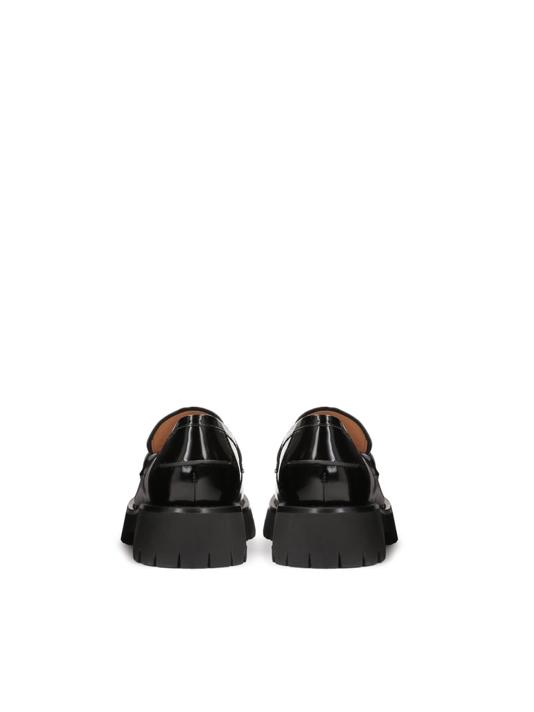 Kazar-Studio-Schwarze-Leder-Slipper-für-Damen