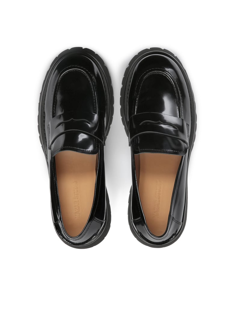 Kazar-Studio-Schwarze-Leder-Slipper-für-Damen