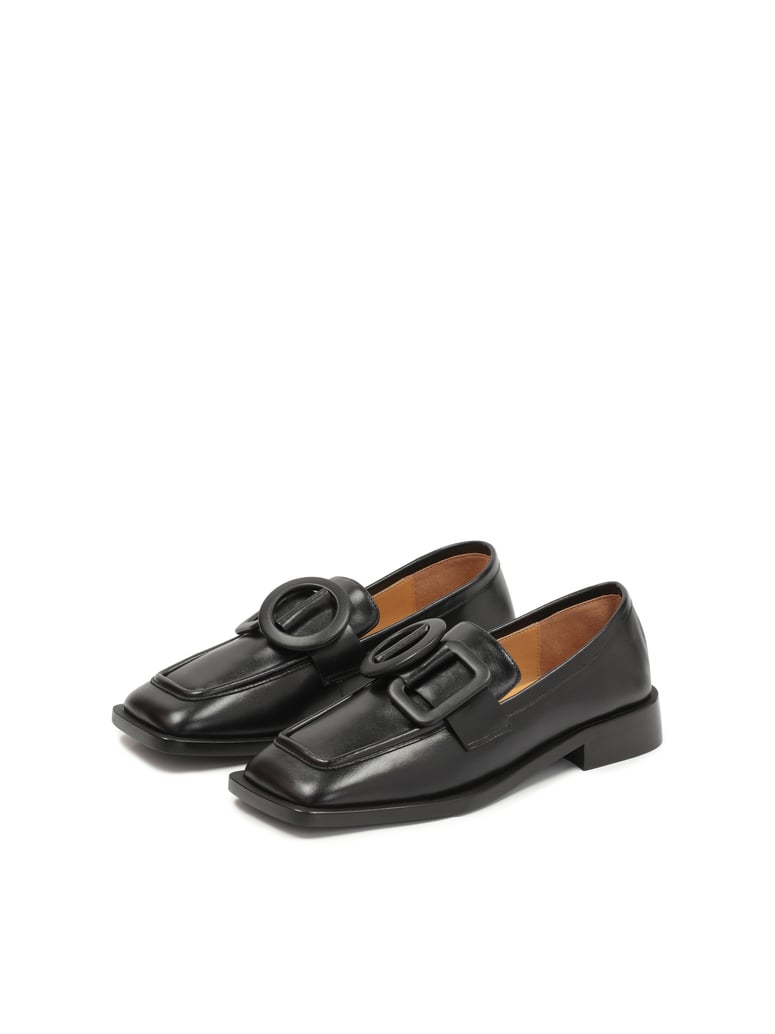 Kazar-Studio-Schwarze-flache-Schlupfschuhe-mit-flache