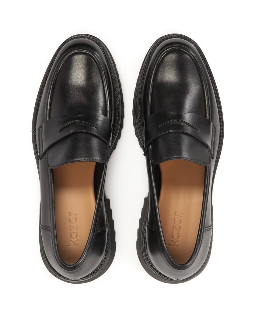 Kazar-Lederschuhe-mit-Dreiblatt-Sohle-schwarz