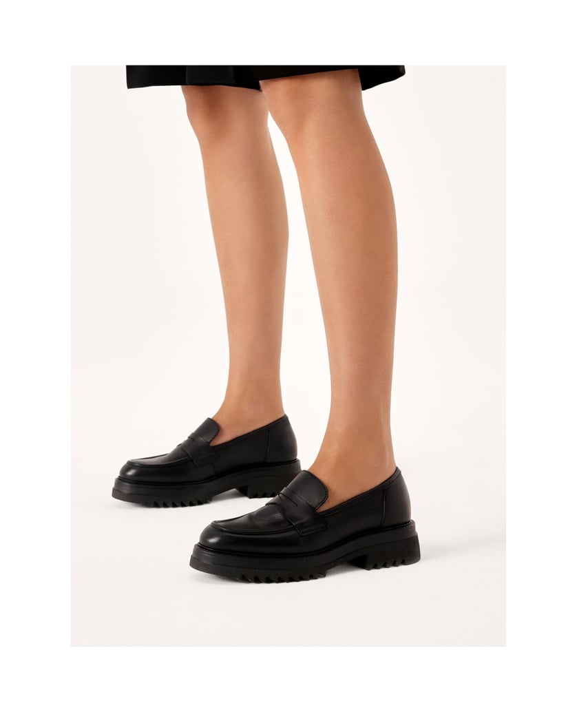 Kazar-Lederschuhe-mit-Dreiblatt-Sohle-schwarz