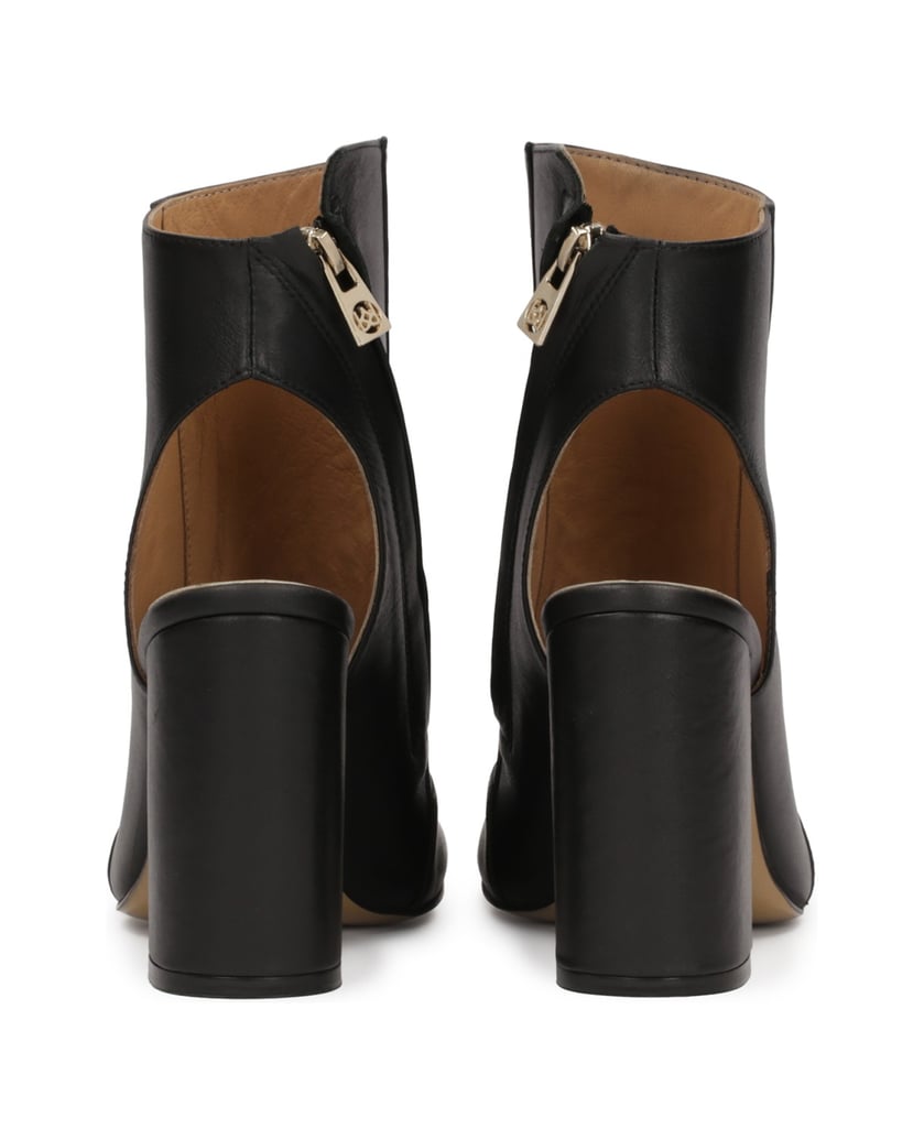 Kazar-Peep-Toe-Stiefel-aus-Leder-mit-offener-Zehenpartie-und-Absatz-schwarz