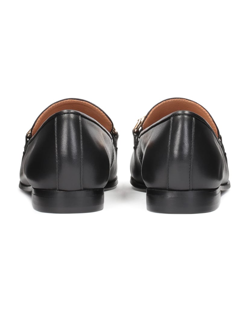 Kazar-Schwarze-flache-Schuhe-mit-einer-Kette-v-schwarz