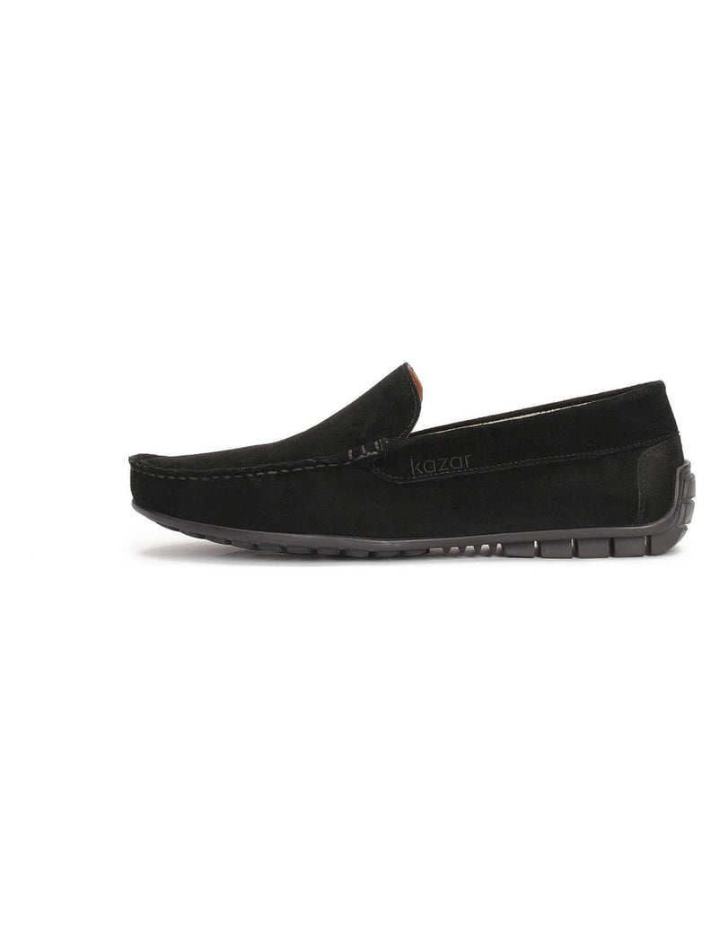 Kazar-Mens-suede-black-moccasins-čierna
