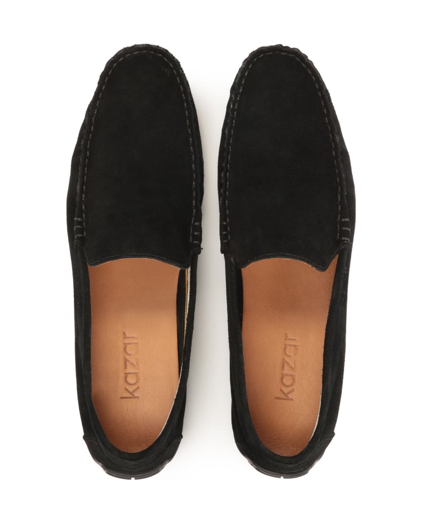 Kazar-Mens-suede-black-moccasins-čierna