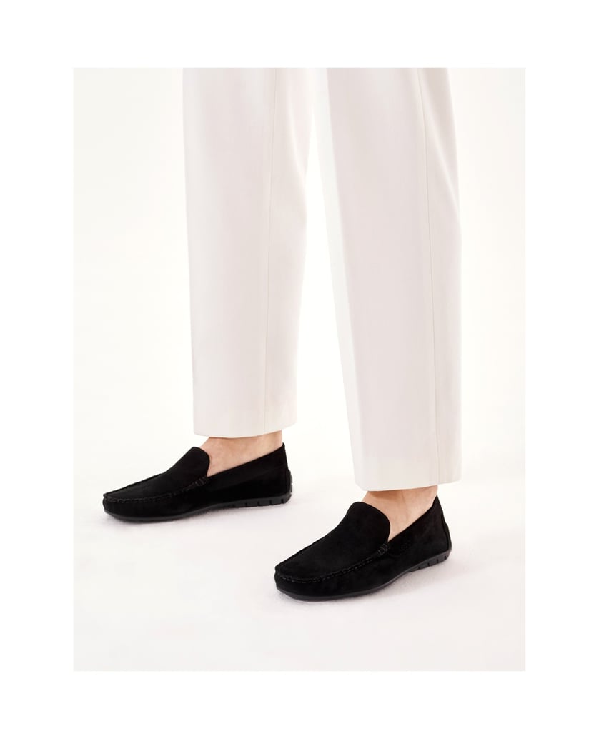 Kazar-Mens-suede-black-moccasins-čierna