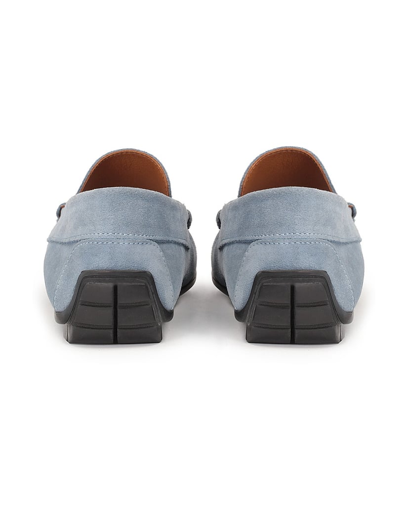 Kazar-Herren-Mokassins-aus-hellblauem-Wildlede-blau