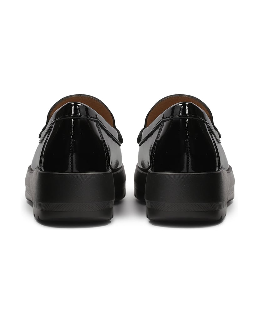 Kazar-Patent-leather-flat-shoes-on-an-elevated-sole-černá