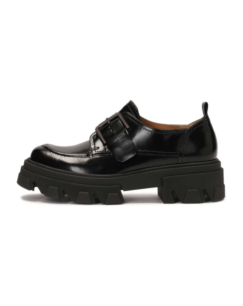 Kazar-Lederschuhe-mit-Schnalle-an-der-Sohle-mit-Protektor-schwarz