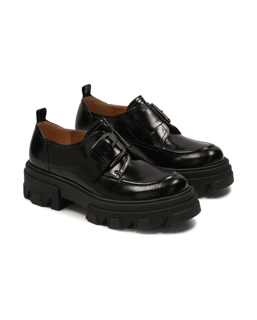 Kazar-Lederschuhe-mit-Schnalle-an-der-Sohle-mit-Protektor-schwarz