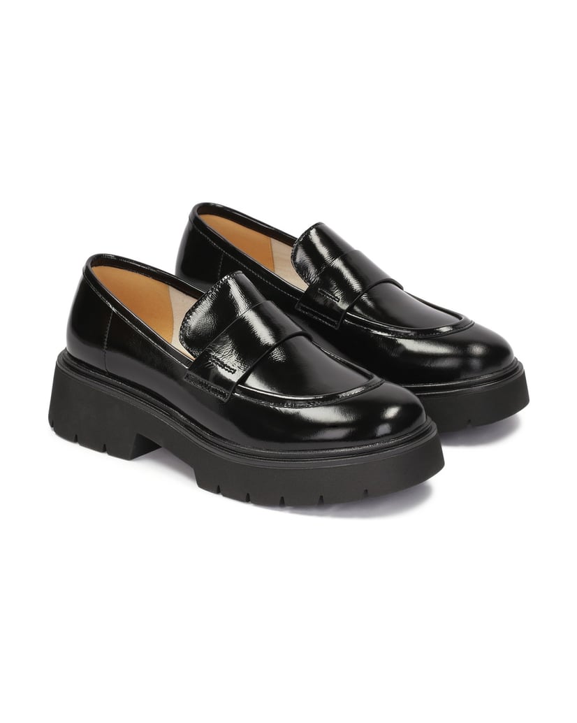 Kazar-Flache-Schuhe-mit-Stollensohle-schwarz