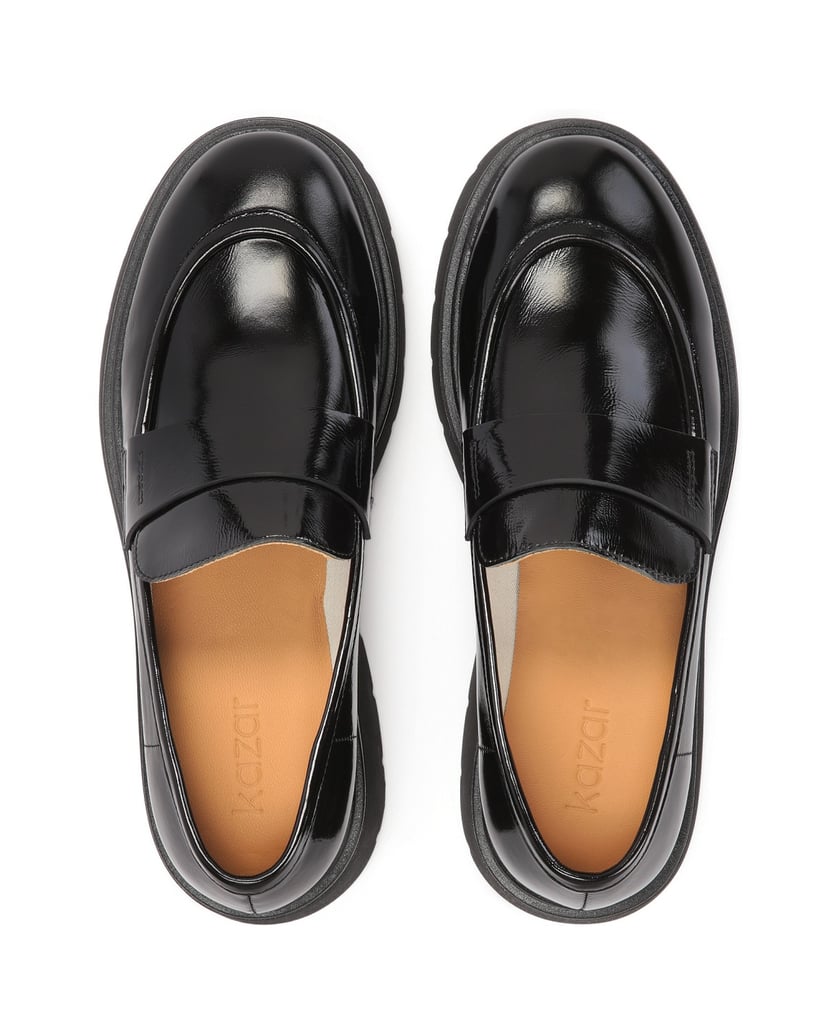 Kazar-Flache-Schuhe-mit-Stollensohle-schwarz